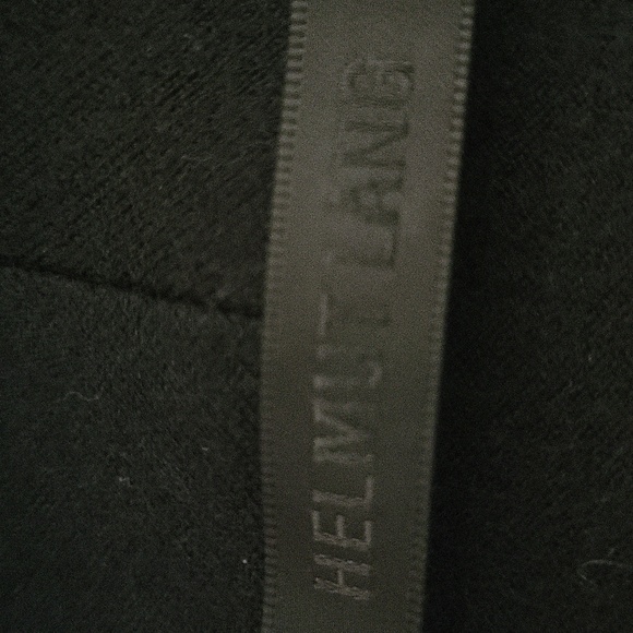 Helmut Lang 100% wool shawl collar asymmetrical zip jacket - Picture 13 of 14